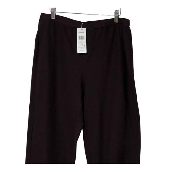EILEEN FISHER WOMENS SIZE LARGE DRESS TAPERED ANKLE PANT PURPLE MINIMAL NEW - Picture 6 of 14